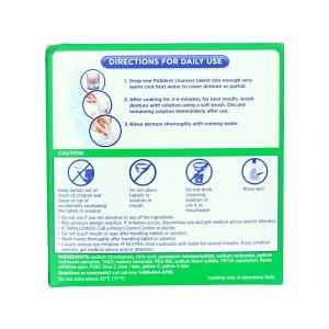 Polident 3 Minute Triple Mint Antibacterial Denture Cleanser Effervescent Tablets