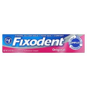 Fixodent Complete Original Denture Adhesive Cream, 4 Pk./2.4 Oz