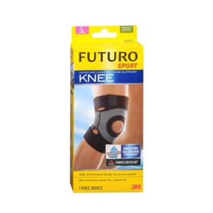 Futuro Moisture Control Knee Support Brace, Black, Large