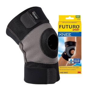 Futuro Moisture Control Knee Support Brace, Black, Large