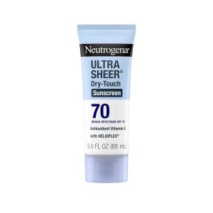 Neutrogena Ultra Sheer Dry Touch Water Resistant And Non Greasy Sunscreen Lotion With Broad Spectrum SPF 70 3 Fl Oz