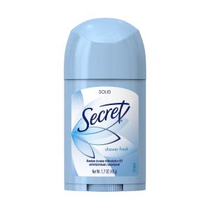 Secret Wide Solid Antiperspirant And Deodorant, Shower Fresh, 1.7 Oz