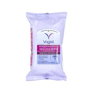Vagisil Anti Itch Wipes, Medicated, Maximum Strength