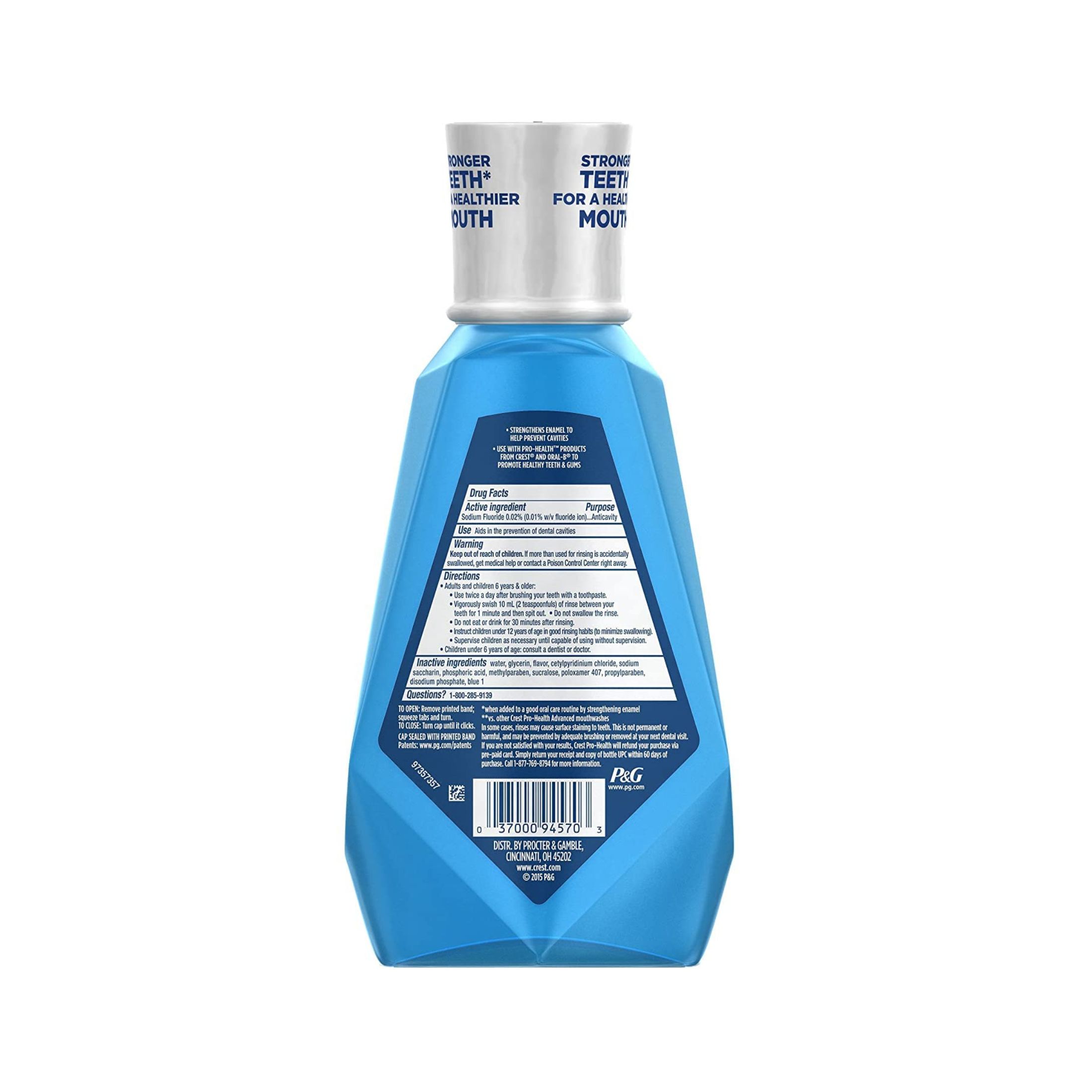 Crest Pro Health Oral Mouthwash Multi Protection Antiplaque Clean Mint 33.8 Oz