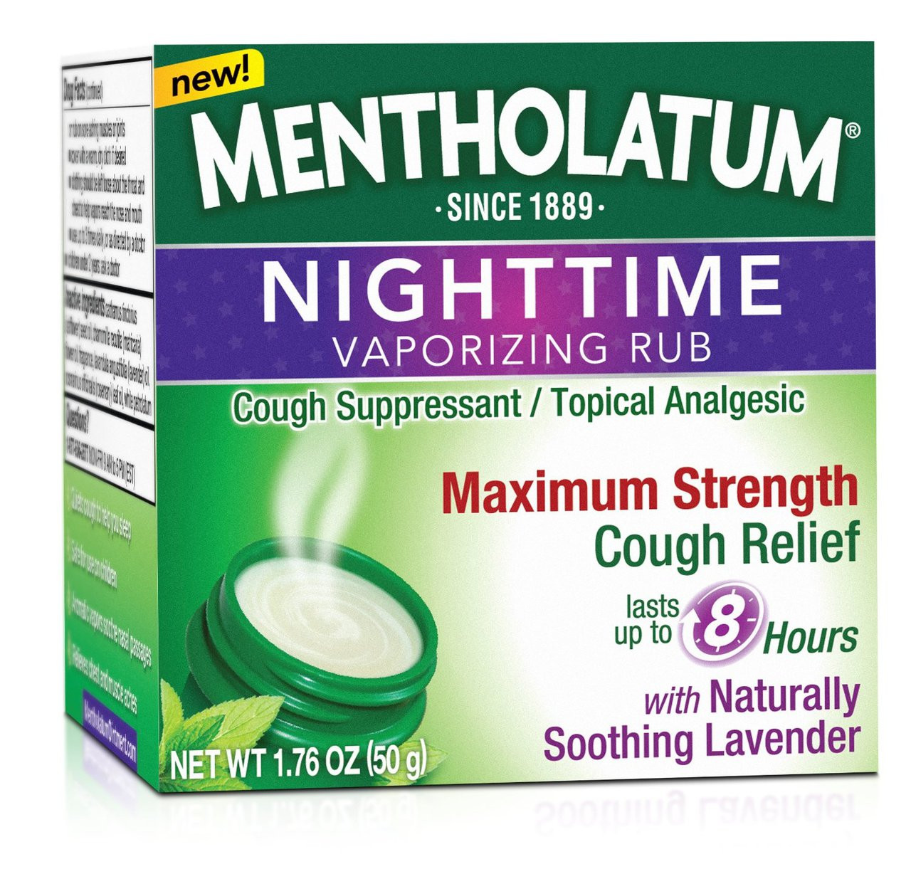 Mentholatum Nighttime Vaporizing Rub Maximum Strength Cough Relief