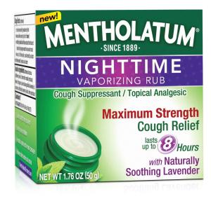 Mentholatum Nighttime Vaporizing Rub Maximum Strength Cough Relief