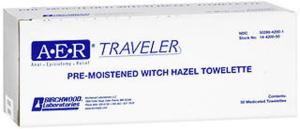 A.e.r. Traveler Pre-Moistened Witch Hazel Towelettes