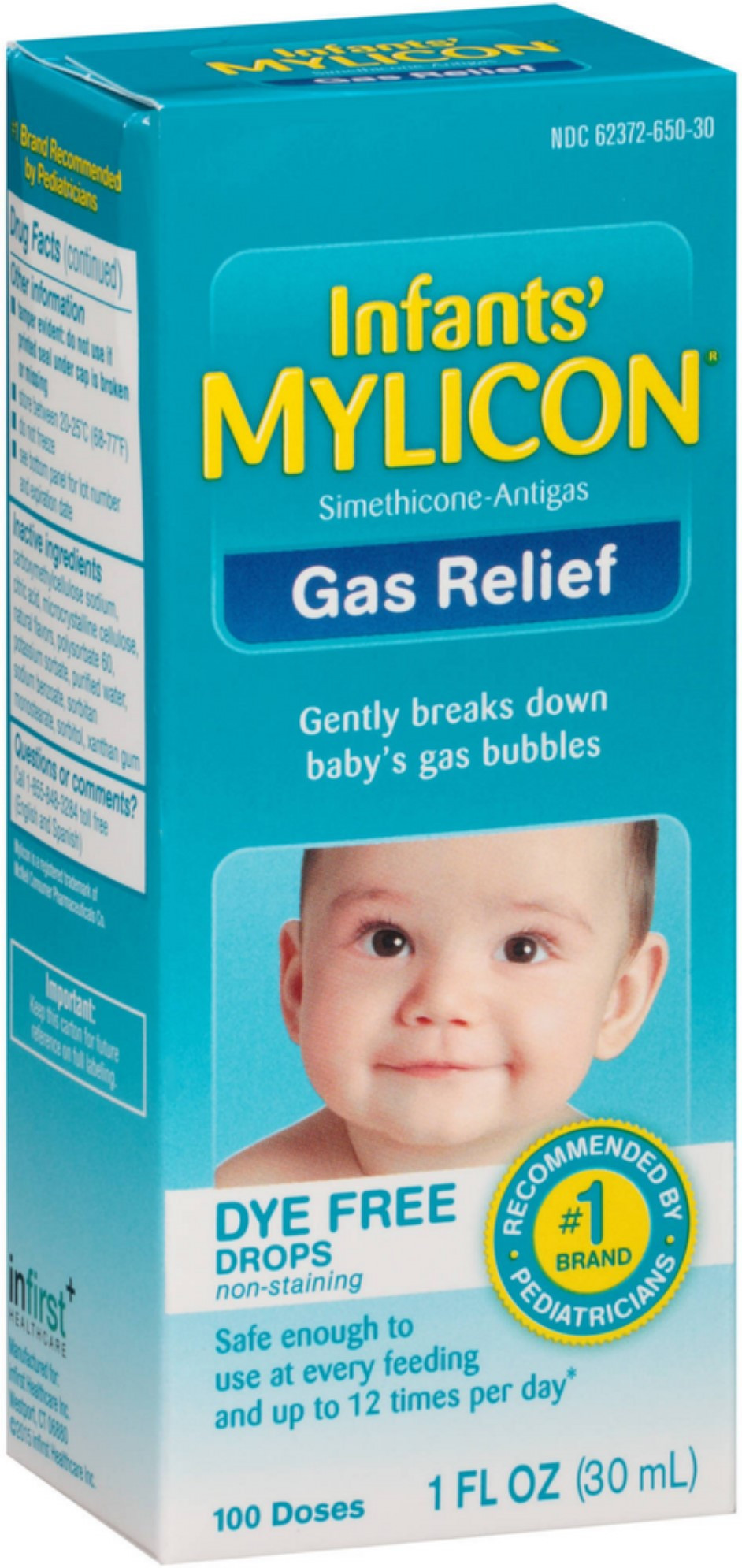 Infants' Mylicon Infant Gas Relief Colic Dye Free Drops - 1 Fl Oz