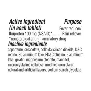 Advil Fever Reducer/Pain Reliever, Junior Strength, 100 Mg, Coated Tablets