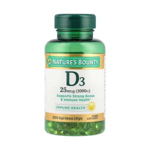 Nature's Bounty Vitamin D3, 25 Mcg, Rapid Release Softgels