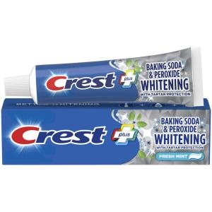 Crest Toothpaste, Anticavity, Fluoride, Fresh Mint, Baking Soda & Peroxide Whitening 4.2 Oz