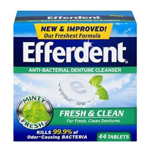 Efferdent Denture Cleanser, Anti-Bacterial, Tablets, Plus Mint, Value Pack