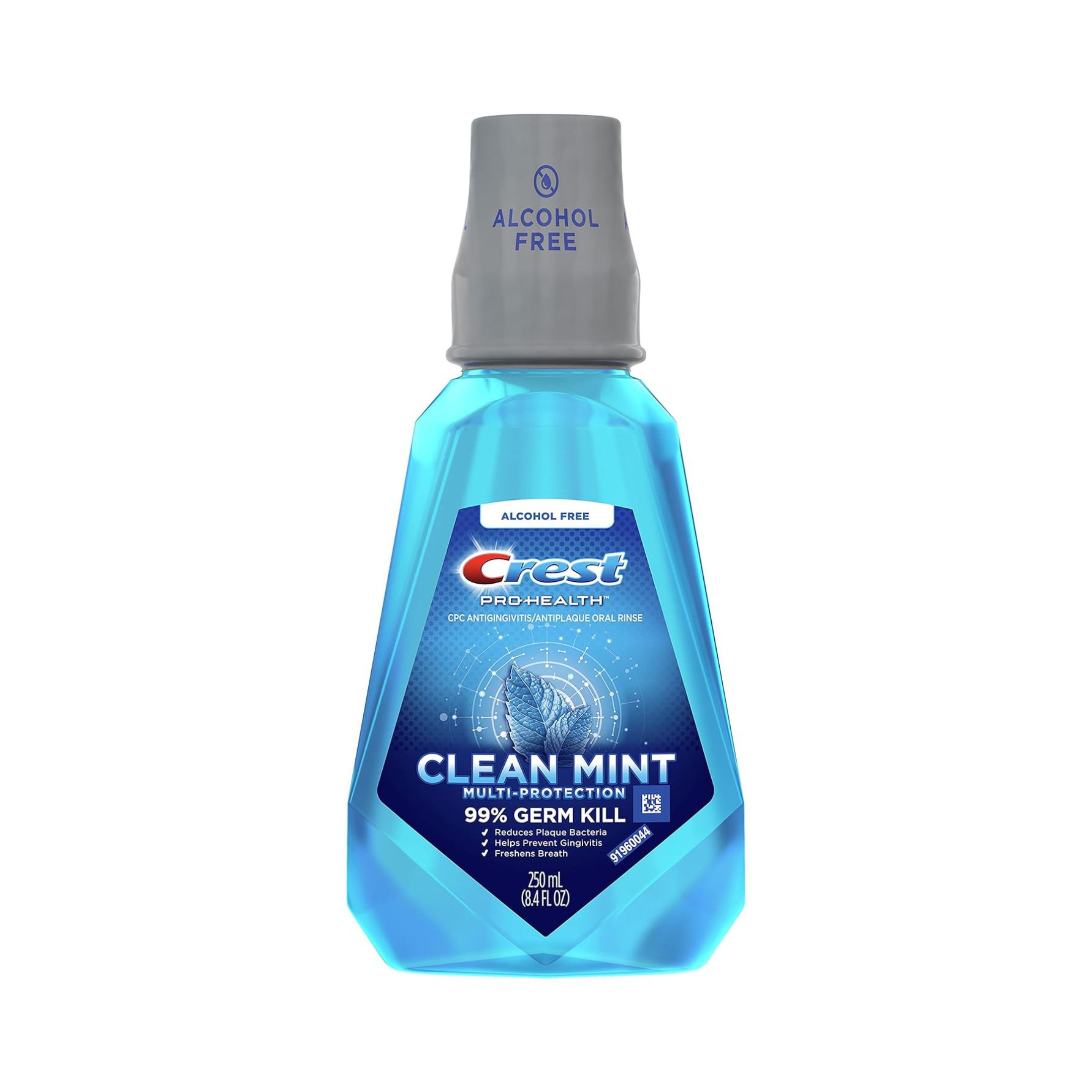 Crest Oral Rinse, Clean Mint, Multi Protection 8.4 Fl Oz