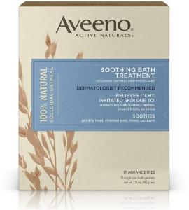 Aveeno Soothing Bath Treatment, Colloidal Oatmeal Skin Protectant Single Use Packets