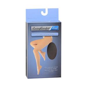 Loving Comfort Fashion Pantyhose Sheer Firm Black Queen Plus - 1 Ea