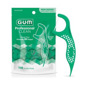 GUM Professional Clean Flosser Picks, Fresh Mint