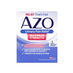 AZO Standard Maximum Strength Urinary Pain Relief Tablets