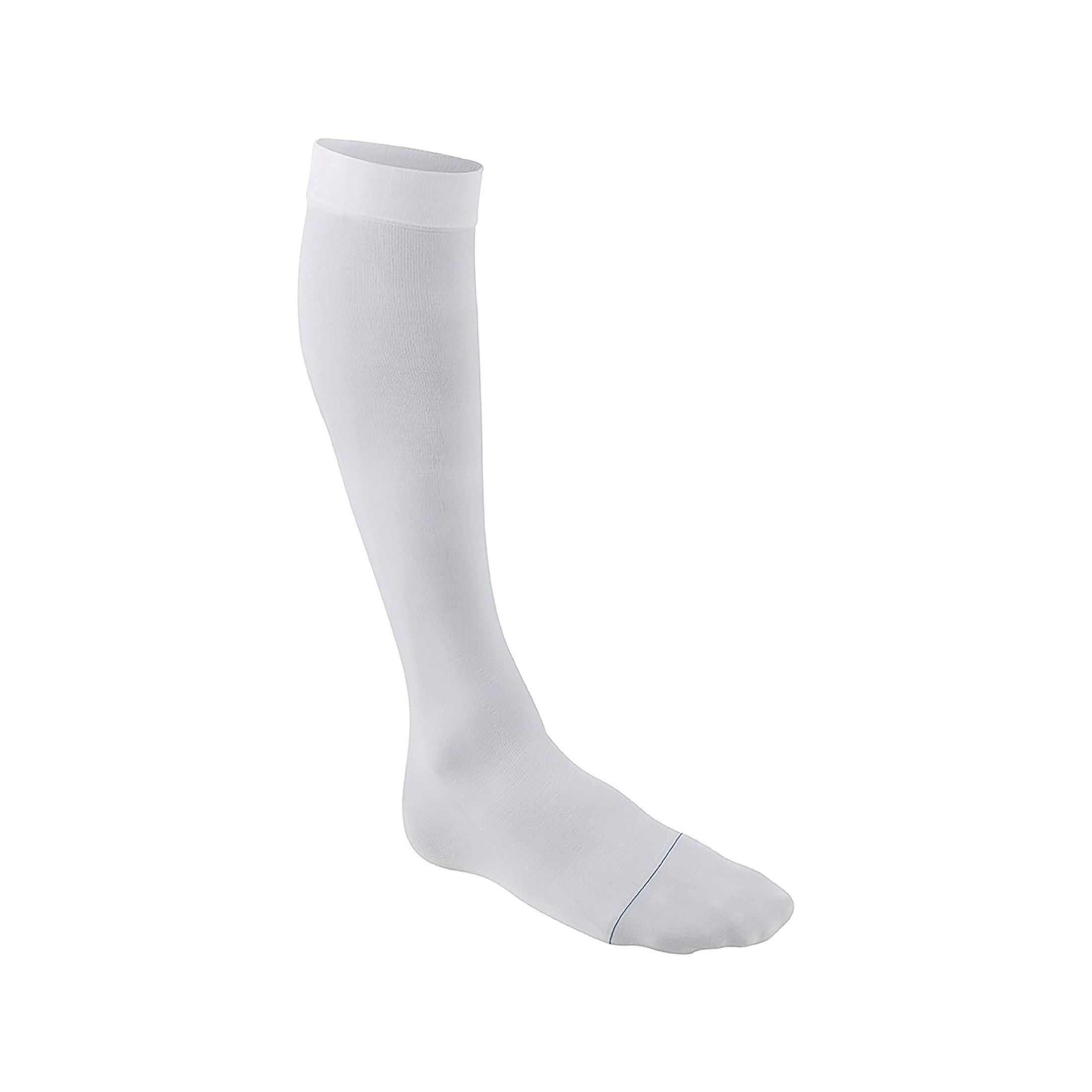 Futuro Anti-Embolism Stockings Knee Length Closed Toe - Large Regular - White