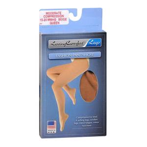 Loving Comfort Fashion Pantyhose Moderate Beige Queen - 1 Ea