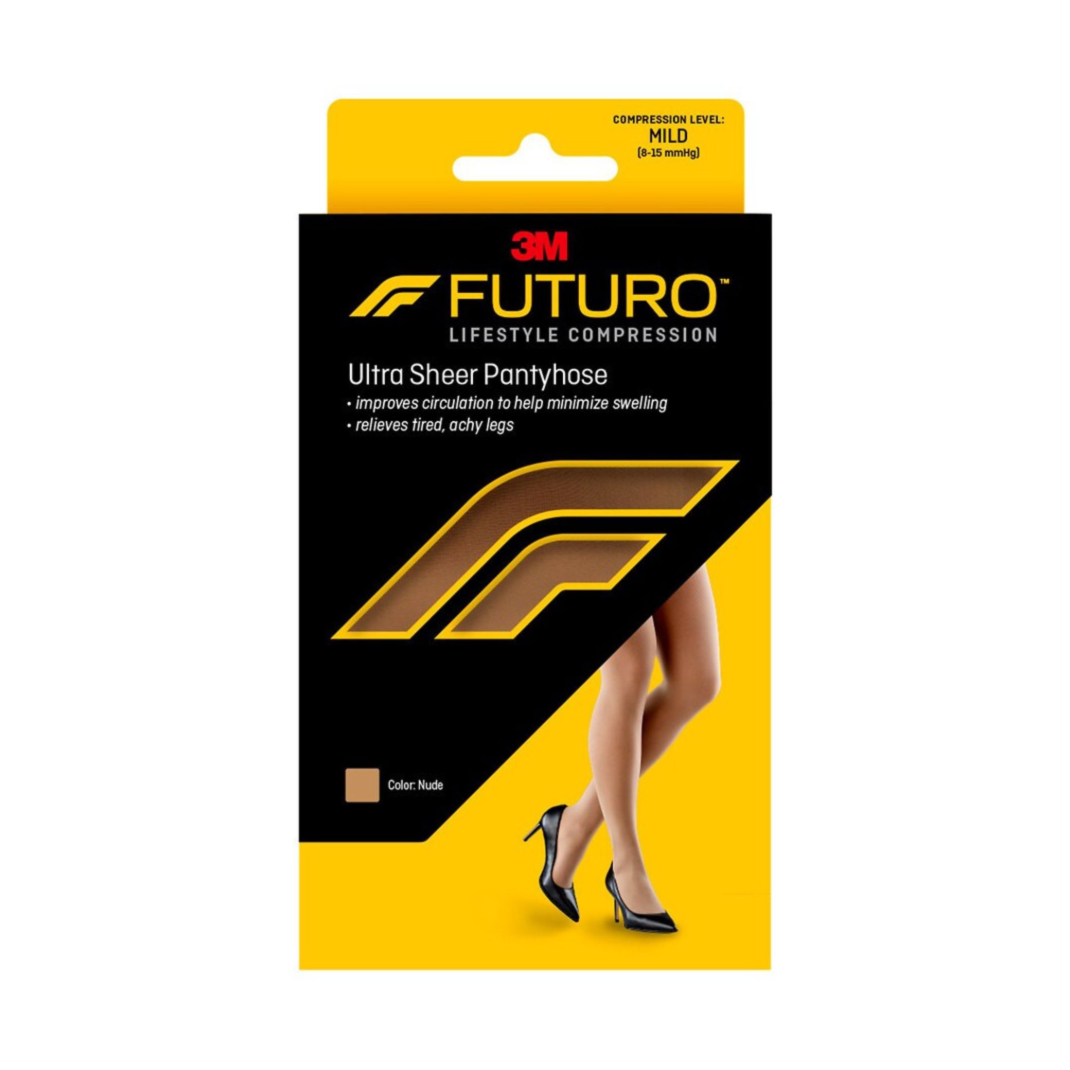 Futuro Mild Compression Ultra Sheer Pantyhose, Nude, Medium