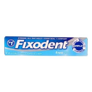 Fixodent Complete Free Denture Adhesive Cream - 2.4 Oz