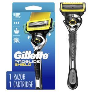 Gillette Pro Glide Shield Razor For Men, Handle + 1 Blade Refill