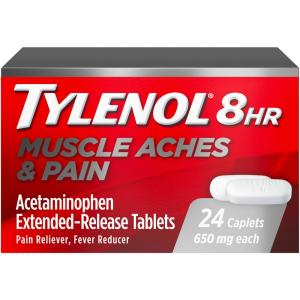 Tylenol Muscle Aches & Pain, 650 Mg, 8 HR, Extended-Release Tablets, Caplets