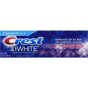 Crest 3D White Whitening Toothpaste - Radiant Mint 3.5 Oz