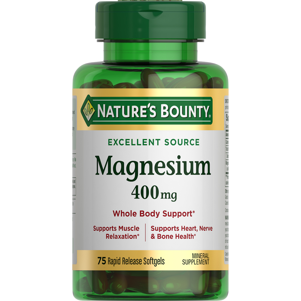Nature's Bounty Rapid Release Softgels 400 Mg Magnesium