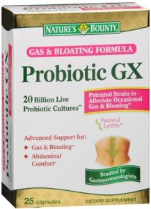 Nature's Bounty Dietary Supplement, Probiotic Gx, Gas & Bloating Formula, Digestive Health, Capsules
