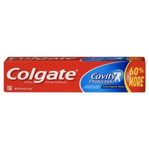 Colgate Toothpaste Anticavity Fluoride Cavity Protection Great Regular Flavor Paste