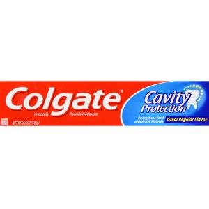 Colgate Great Regular Flavor Cavity Protection Anticavity Fluoride Toothpaste - 6 Ounce