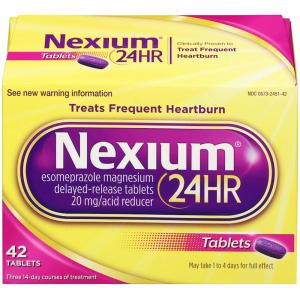 Nexium 24-Hour Delayed Release Heartburn Relief Tablets With Esomeprazole Magnesium Acid Reducer - 42ct