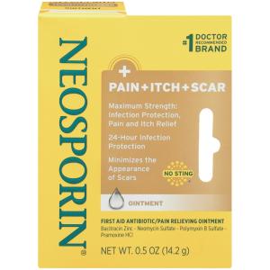 Neosporin Pain + Itch + Scar Ointment, Maximum Strength, No Sting