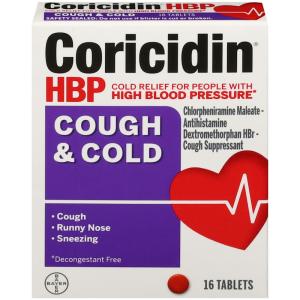 Coricidin HBP Cough & Cold Symptom Relief Tablets