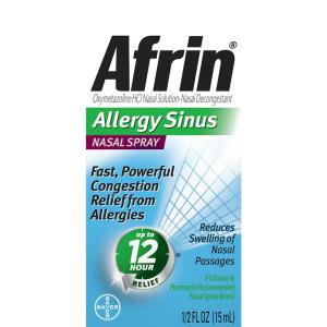 Afrin Nasal Spray 12 Hour Relief, Allergy Sinus, 0.5 Fl Oz