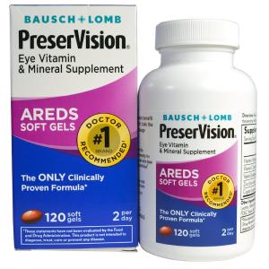 PreserVision Eye Vitamin & Mineral Supplement, Areds Formula, Soft Gels