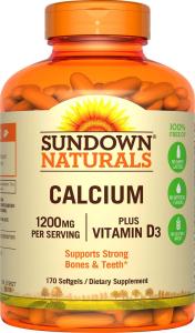 Sundown Naturals Calcium Plus Vitamin D3 1200 Mg Softgels