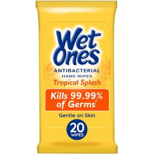 Wet Ones Antibacterial Hand Wipes Travel Pack - Tropical Splash - 20ct