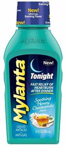 Mylanta Tonight Soothing Honey Chamomile Flavor Liquid Antacid + Anti Gas 12 Fl Oz