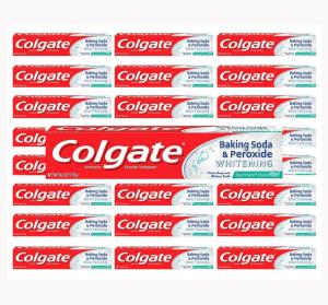 Colgate Gel Anticavity Fluoride, Baking Soda & Peroxide Whitening Frosty Mint Stripe Toothpaste 6 Oz