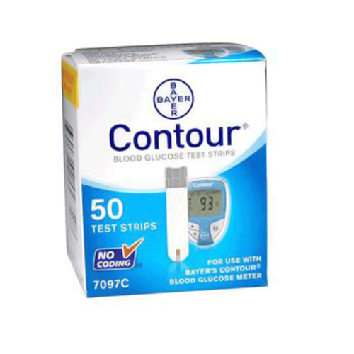 Bayer glucose test strips Contour Blood 50