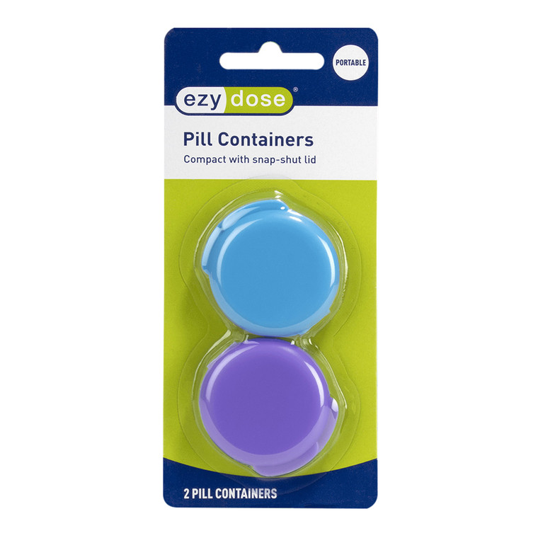 Ezy Dose Daily Round Portable Pill Containers, 67700