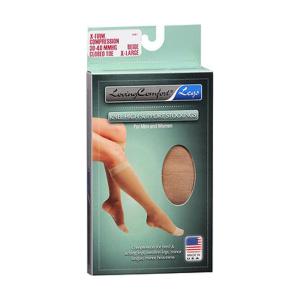 Loving Comfort Knee-High Compression Hose - Beige - Extra Large 1681071