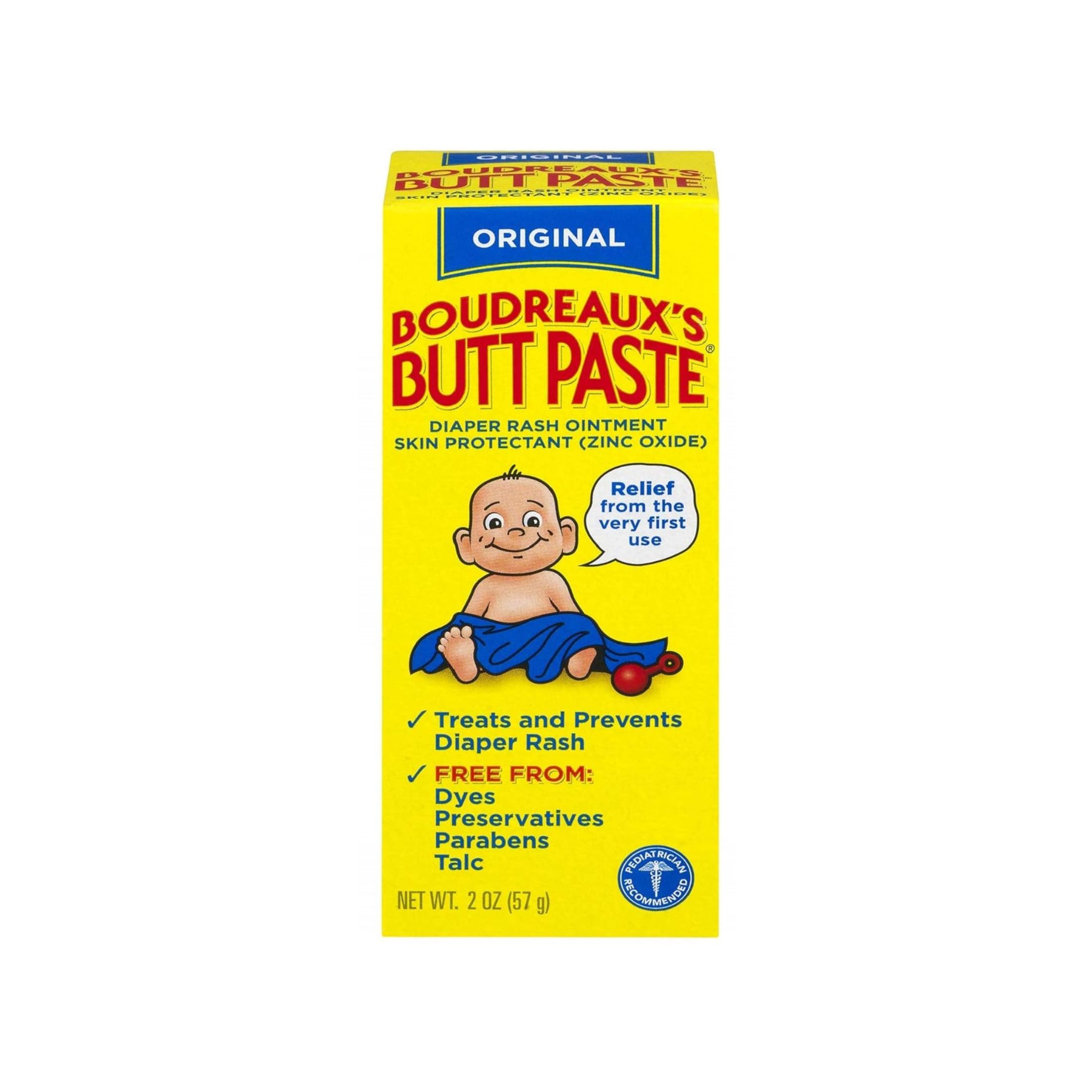 Boudreaux's Butt Paste Original Diaper Rash Ointment 2 Oz. Box
