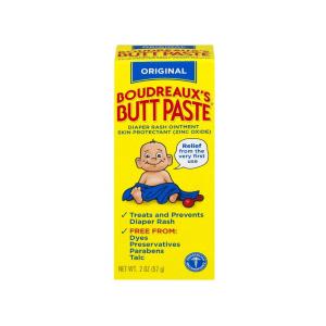 Boudreaux's Butt Paste Original Diaper Rash Ointment 2 Oz. Box