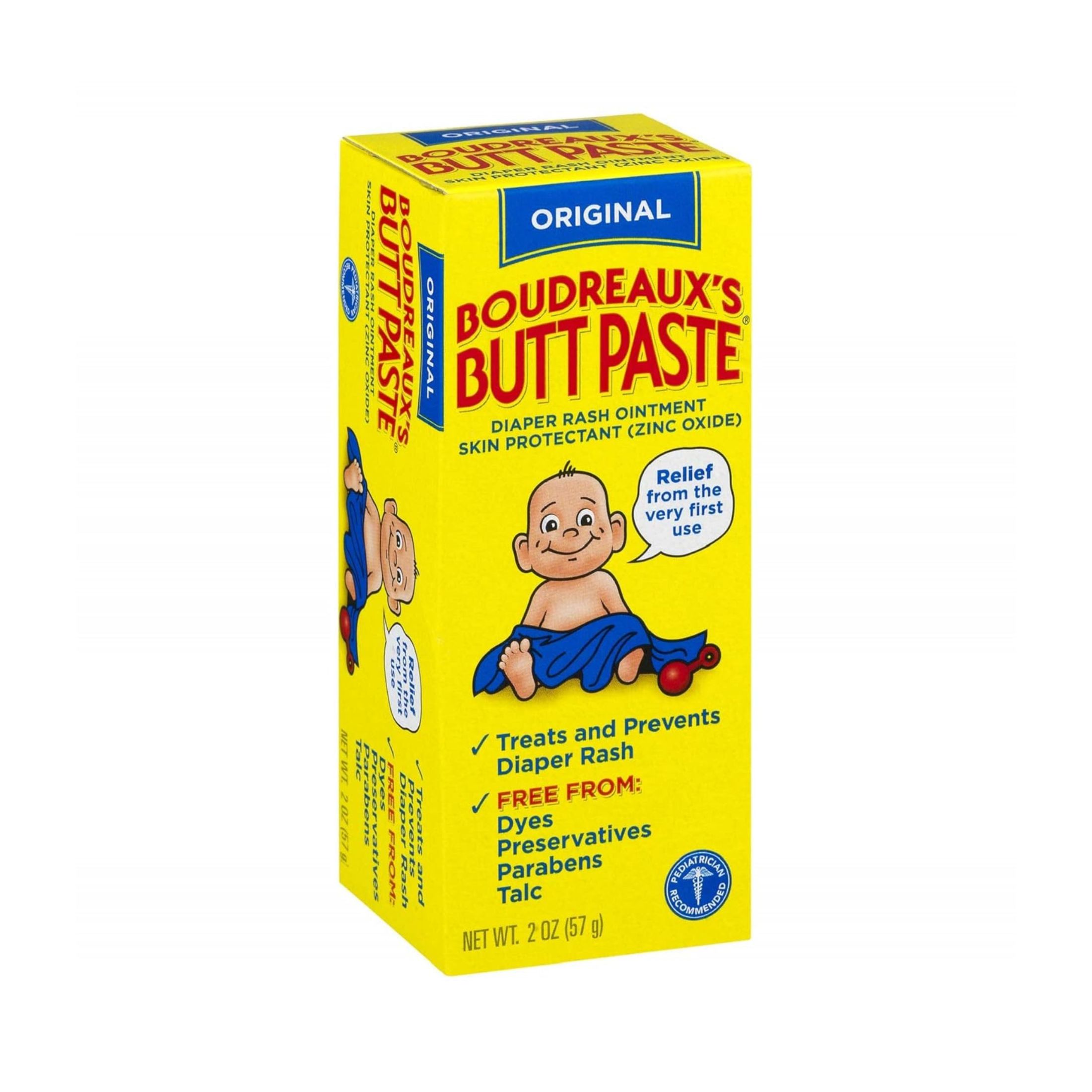 Boudreaux's Butt Paste Original Diaper Rash Ointment 2 Oz. Box